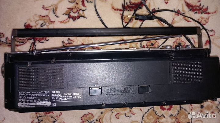 Кассетная магнитола sharp QT-77Z(BK)