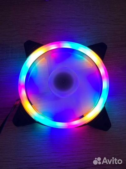Вентилятор ргб для корпуса CoolMoon 120мм RGB(LED)
