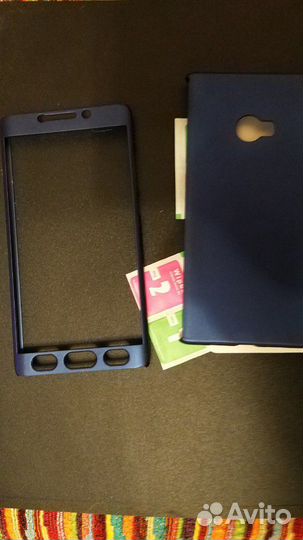 Xiaomi mi note 2 два синих чехла