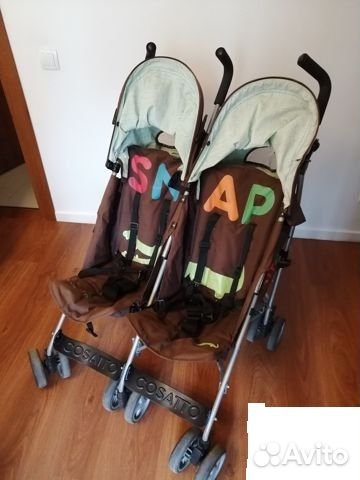 Прогулочная коляска для двойни бу