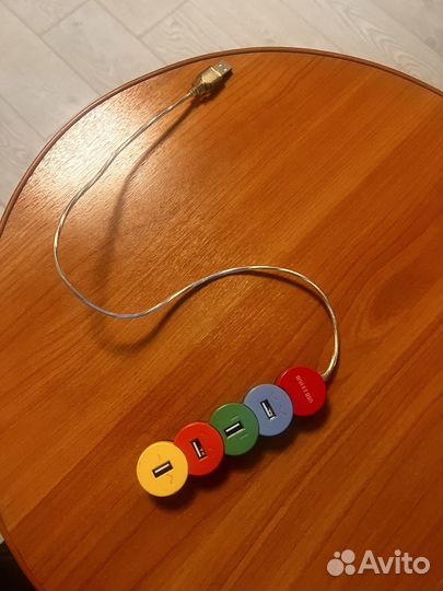USB hub 2.0 радуга 4 штуки