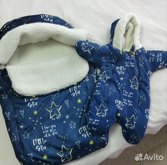 Зимний комплект конверт на выписку