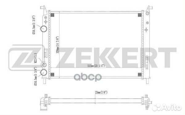 Радиатор охл. дв. Fiat Palio (178) 98- mk-1105