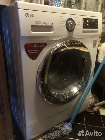 Стиральная машинка LG узкая б/у работает