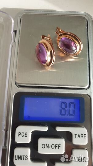 Серьги золотые 583 пробы СССР