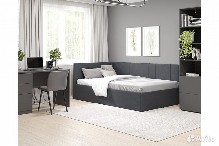 Кровать односпальная 90х200 с матрасом детская