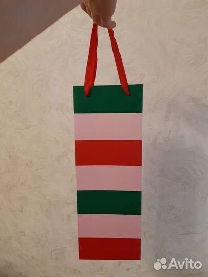 Пакет подарочный под бутылку