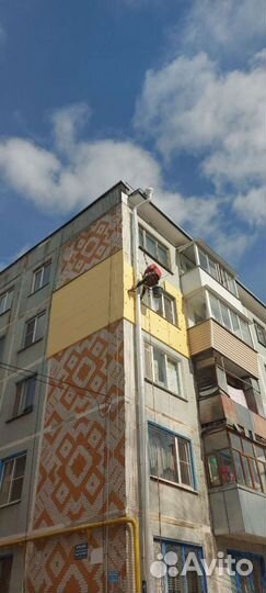 Утепление стен фасада