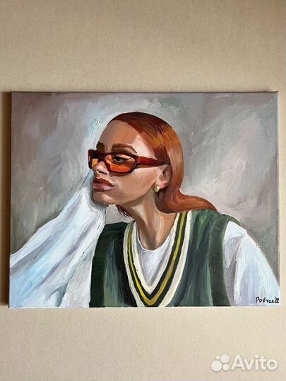 Картина маслом девушка