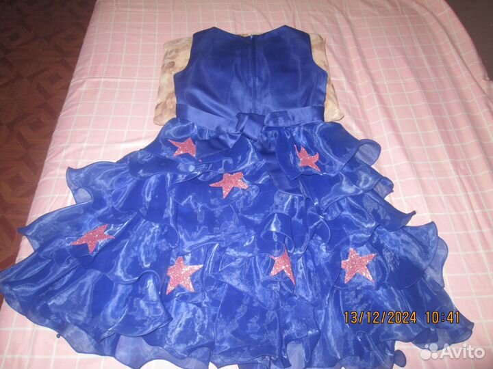 Новогоднее платье для девочки 5-7 лет длинное