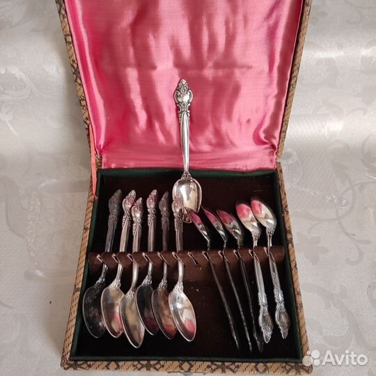 Кофейные ложечки мельхиор, серебро