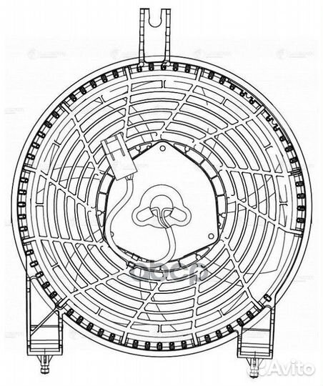 Вентилятор радиатора кондиционера toyota land C