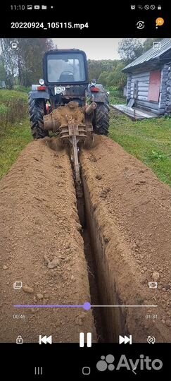 Услуги бары траншеекопателя
