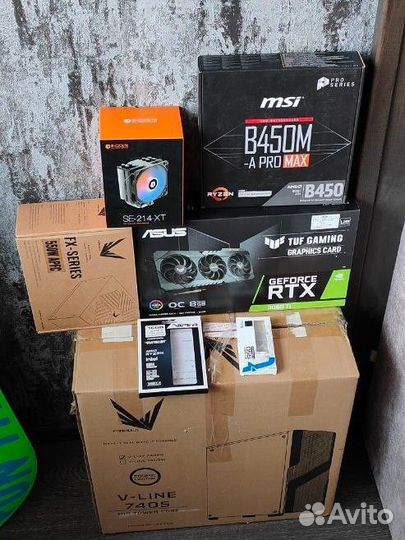 Игровой пк AMD Ryzer 5500, rtx 3060ti