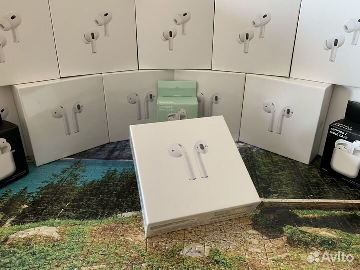 Беспроводные наушники airpods 2 airoha