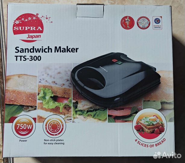 Сэндвичница-тостер Supra TTS-300