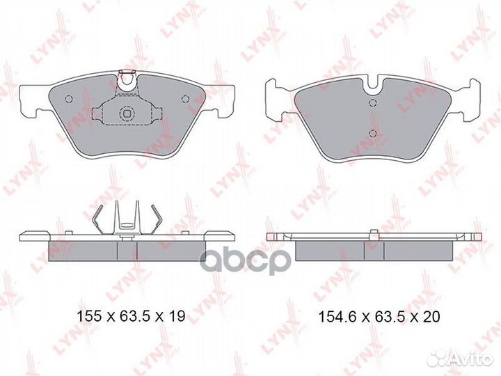 Колодки тормозные дисковые перед BD1434 LYN