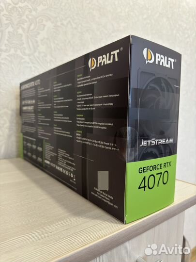 Видеокарта Palit nvidia GeForce RTX 4070 jetstream