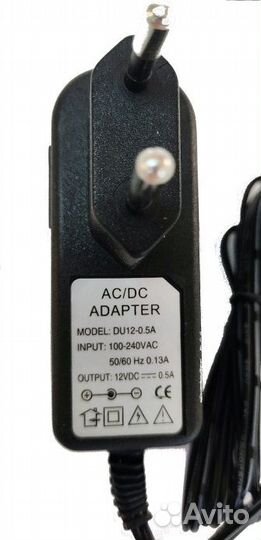 Блок питания, сетевой адаптер 12V*0.5A (штекер 5.5