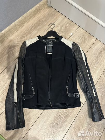 Мотокуртка кожаная женская xs s