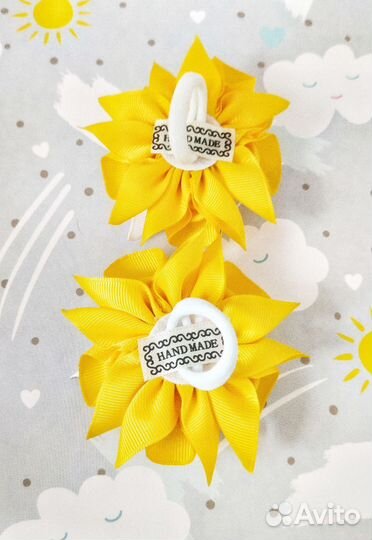 Цветы для волос на резинках Alya mini mi