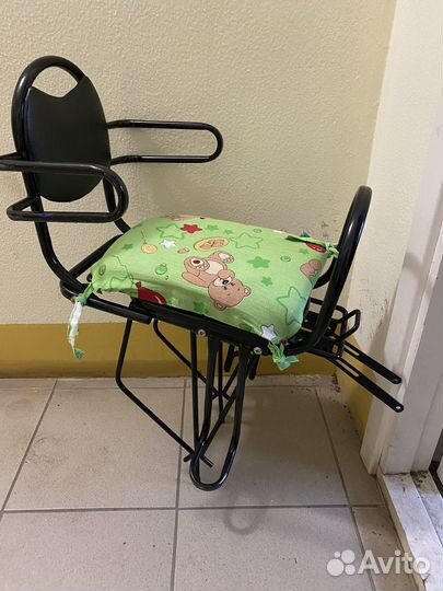 Детское велокресло на багажник+багажник