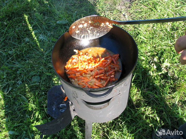 Казан чугунный 8 литров узбекский