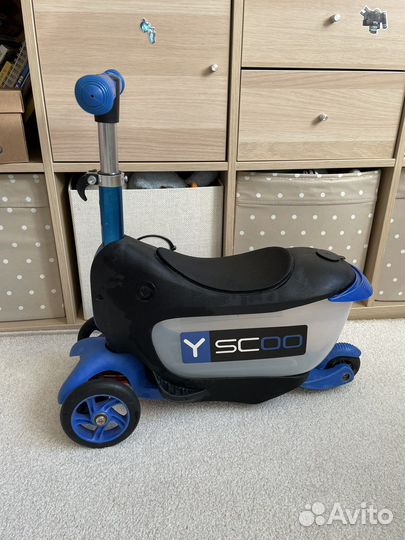 Самокат 3 в 1,y scoo mini jumpgo трехколесный