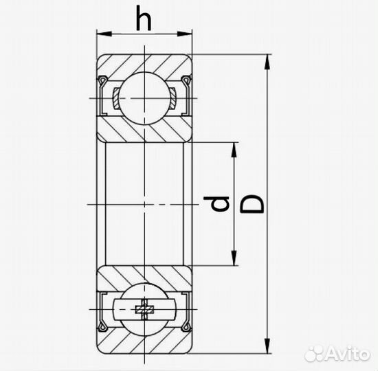 Шариковый подшипник SKF 607