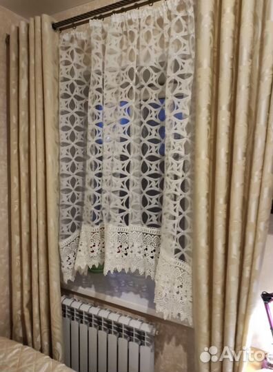 Тюль для кухни новая