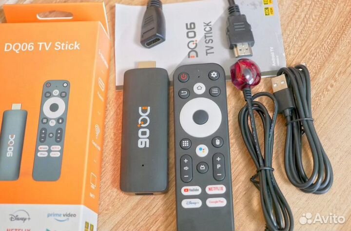 Андроид тв стик DQ06 TV Stick + настройка под ключ