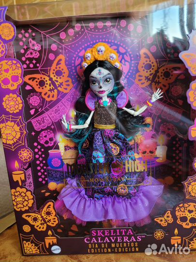 Monster High Skelita Calaveras Dia DE Muertos