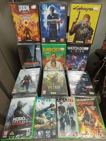 Компьютерные игры диски DVD для пк
