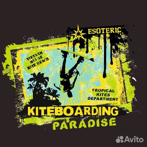 Футболка для Кайтсерферов Esoteric Paradise L.Blue