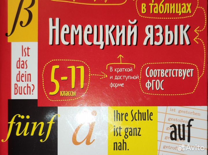 Справочник в таблицах немецкий язык