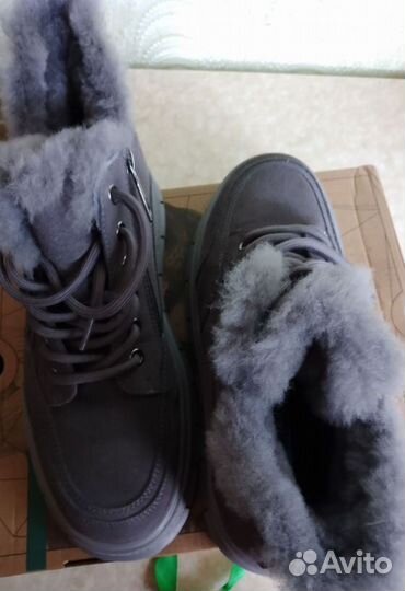 Зимние женские натуральные ботинки