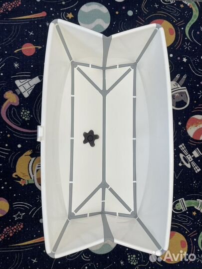 Ванночка с горкой для купания складная stokke xl