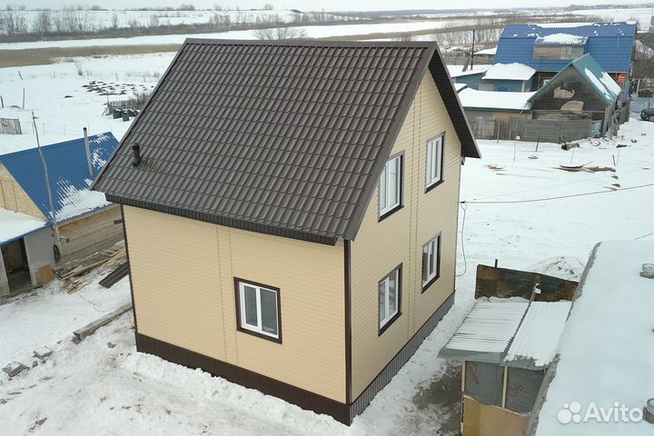 Каркасный дом 78 кв.м с коммуникациями 402-89