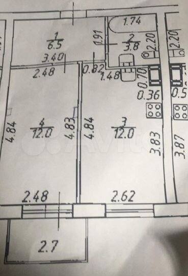 1-к. квартира, 37,1 м², 2/3 эт.