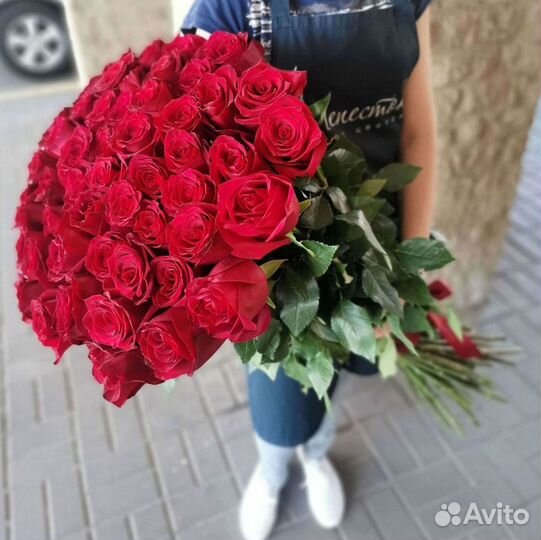 Букет роз 101 роза 51 роза