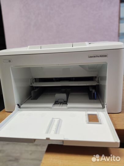 Принтер HP LJ Pro M203DN лазерный ч-б, А4, USB+LAN