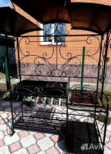 Мангал с печью