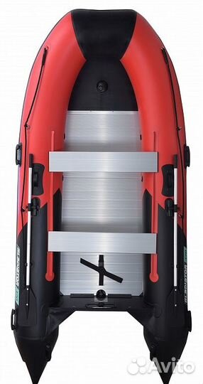 Надувная лодка gladiator B370AL (черно-красная)