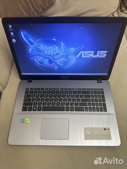 Asus/17,3/4х яденрный/игровой/озу 8/две видеокарты