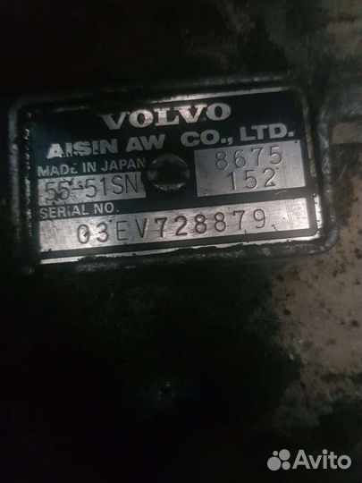 АКПП volvo S80 2.4 бензин 2002 aisin 55-51SN
