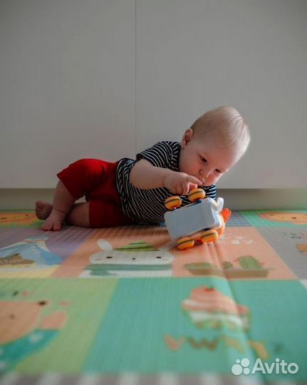 Детский коврик для ползания новый (заводской брак)