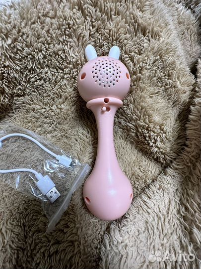 Погремушка-грызунок Beiens музыкальный Зайчик