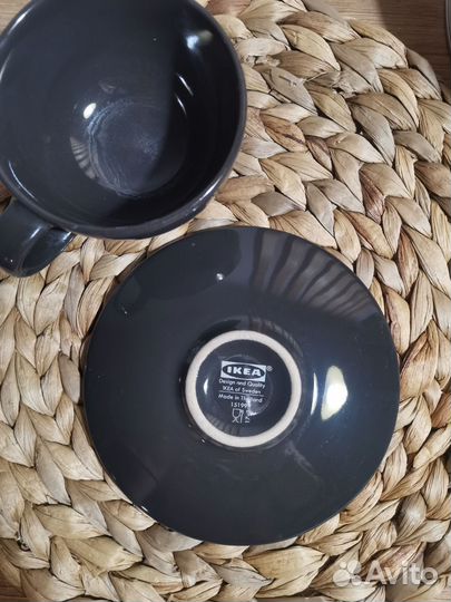 Чашка с блюдцем IKEA