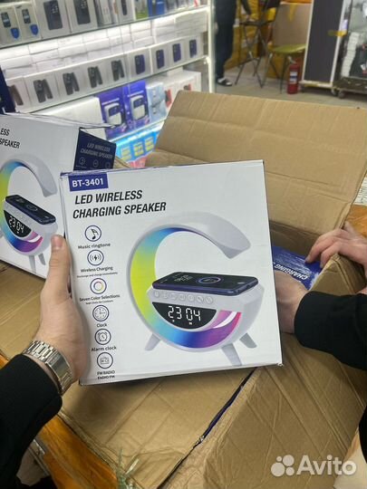 Лампа будильник настольная LED лампа