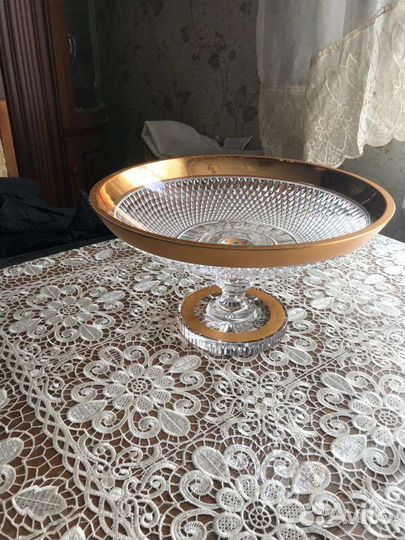 Ваза для фруктов богемия